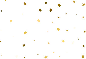 Random falling gold stars.