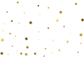 Random falling gold stars.