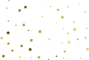 Random falling gold stars.