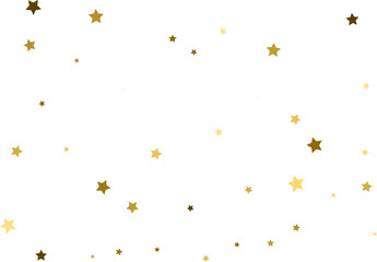 Random falling gold stars.