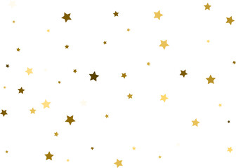Random falling gold stars.