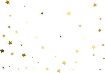Random falling gold stars.