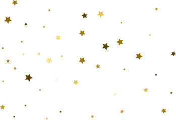 Fototapeta premium Random falling gold stars.