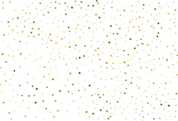 Random falling gold stars.