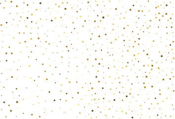 Random falling gold stars.