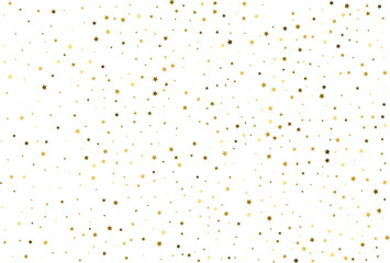 Random falling gold stars.