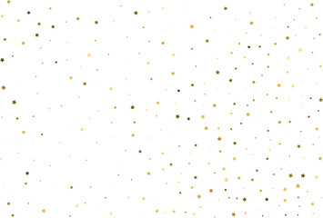 Random falling gold stars.