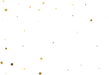 Random falling gold stars.