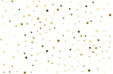 Random falling gold stars.