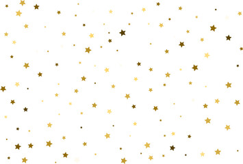 Random falling gold stars.