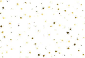 Random falling gold stars.