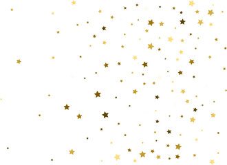 Random falling gold stars.
