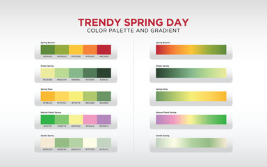 Spring Color Palette and Gradient