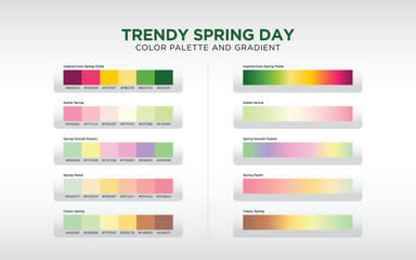 Spring Color Palette and Gradient