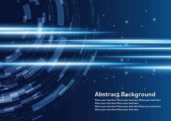 テクノロジーと光デジタル背景