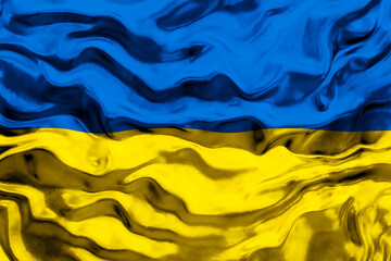 National Flag of Ukraine. Background  with flag  of Ukraine