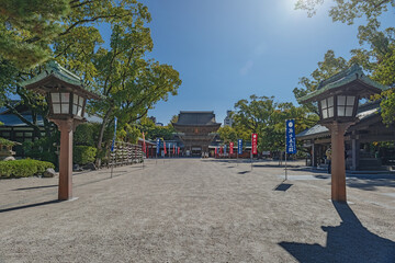福岡 筥崎宮 境内の風景
