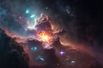 Obraz na płótnie Canvas Infinity Universe Generative AI