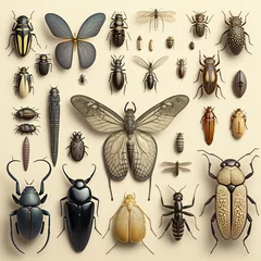 Foto op Plexiglas many insect variation of different kind collection. taxidermy. generative ai © ArgitopIA