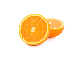 Orange fruit isolated on white background
