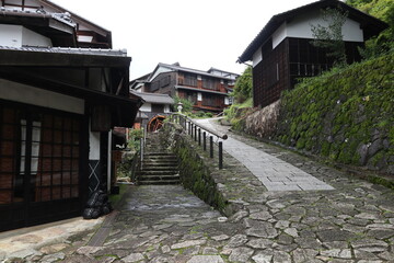 Fototapeta na wymiar Magomejuku, the old village in Japan