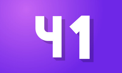 Number New White Purple Modern Company Logo