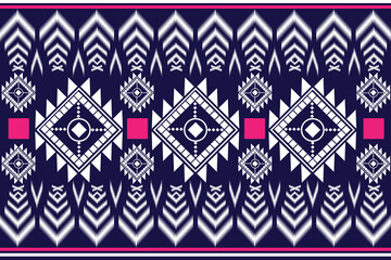 Ethnic ikat beautiful seamless pattern