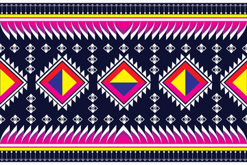 Ethnic ikat beautiful seamless pattern