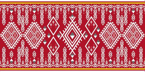 Ethnic ikat beautiful seamless pattern