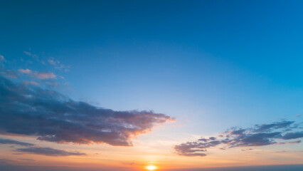 sunset over the sea nature cover banner concept background	
