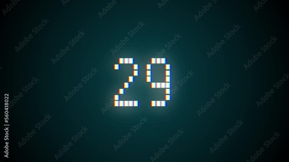 Poster counting from 0 to 100 numbers on a white background. modern flat design and minimalist. motion grap
