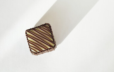 chocolates, sweet dessert. background for the design.