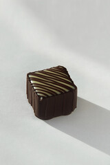 chocolates, sweet dessert. background for the design.