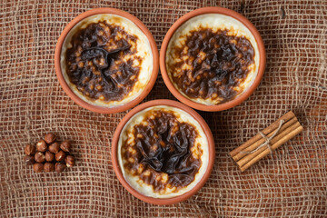 Turkish Rice Pudding (Sutlac) Photo, Uskudar Istanbul, Turkey