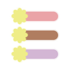 Obraz premium Cute List Menu