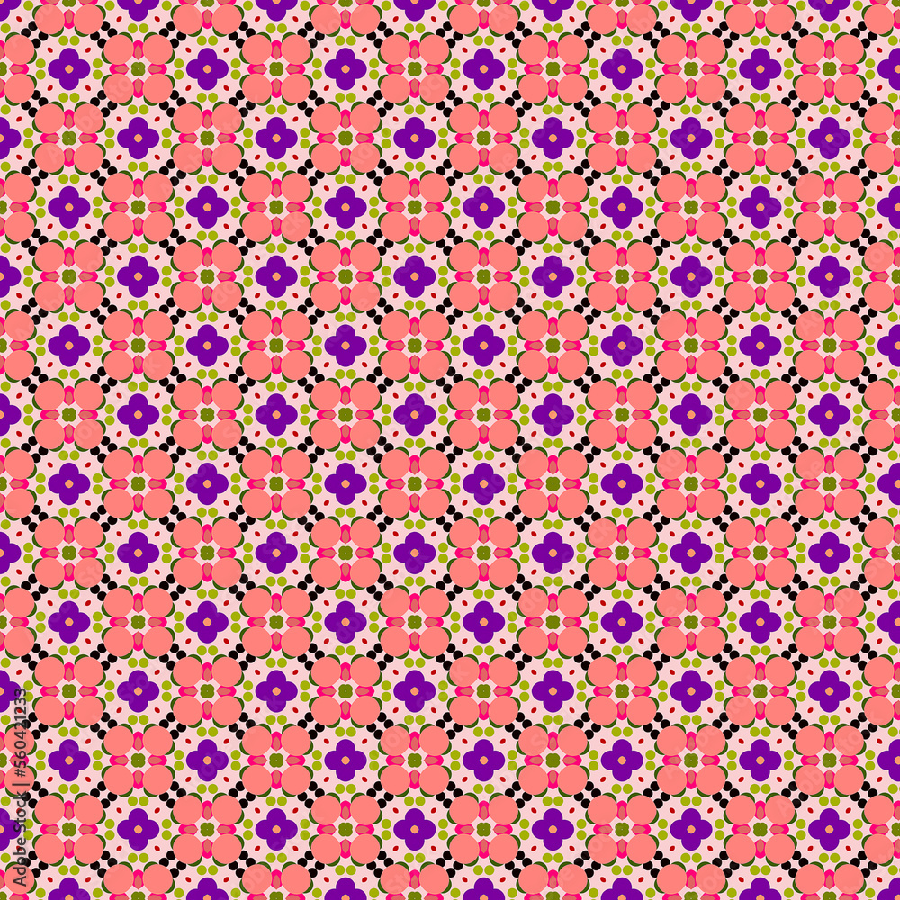 Poster digital computer graphics seamless pattern. texture design for fabric, wallpaper, background.