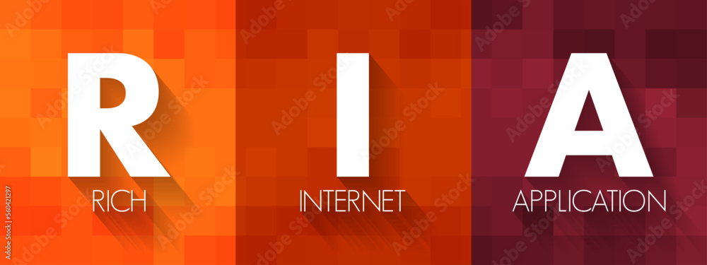 Poster ria rich internet application - web application designed to deliver the same features and functions 