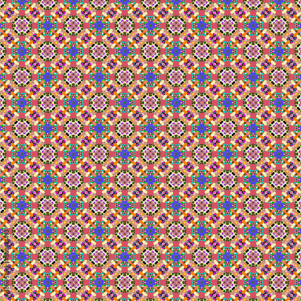 Aufkleber digital computer graphics seamless pattern. texture design for fabric, wallpaper, background.