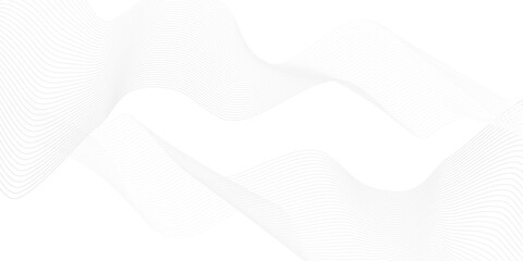 Fototapeta premium Abstract white paper wave background and abstract gradiant and white wave curve lines banner background design. Vector illustration. Modern template abstract design flowing particles wave backdground.