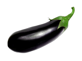 ripe eggplant isolated