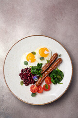 tasty, hearty breakfast at the hotel
