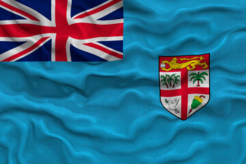 National flag  of Fiji. Background  with flag  of Fiji