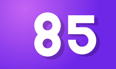 Number New White Purple Modern Company Logo