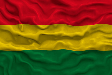 Obraz premium National flag of Bolivia. Background with flag of Bolivia