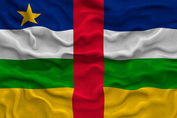 National flag ofCentral Arican Republic. Background  with flag ofCentral Arican Republic