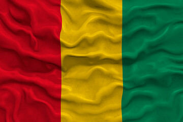 National flag of Guinea. Background  with flag  of Guinea