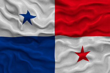 National flag of Panama. Background  with flag of Panama.
