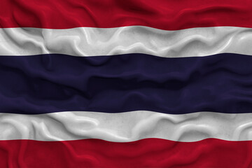 National flag of Thailand. Background  with flag  of  Thailand