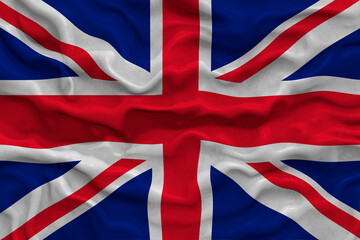 National flag of United Kingdom. Background  with flag  of United Kingdom.