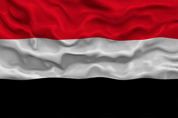 National flag of Yemen. Background  with flag  of Yemen